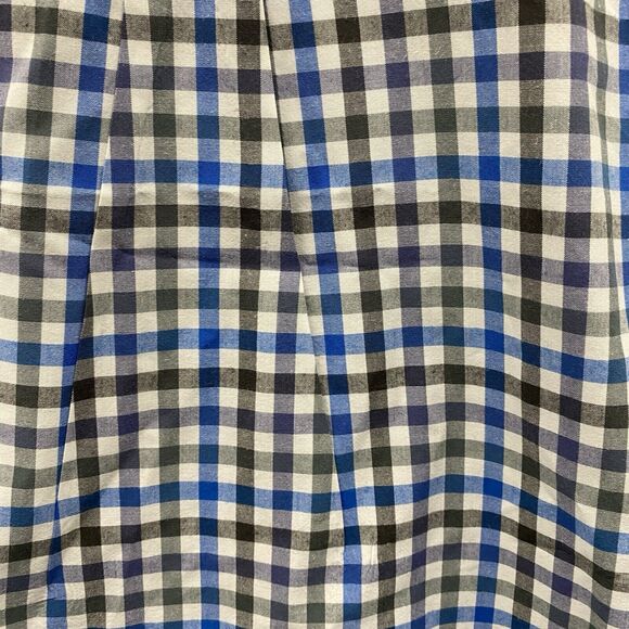 Johnnie O Shirt Mens Extra Large Button Up Blue Black Gingham Check Long Sleeve - Picture 10 of 10